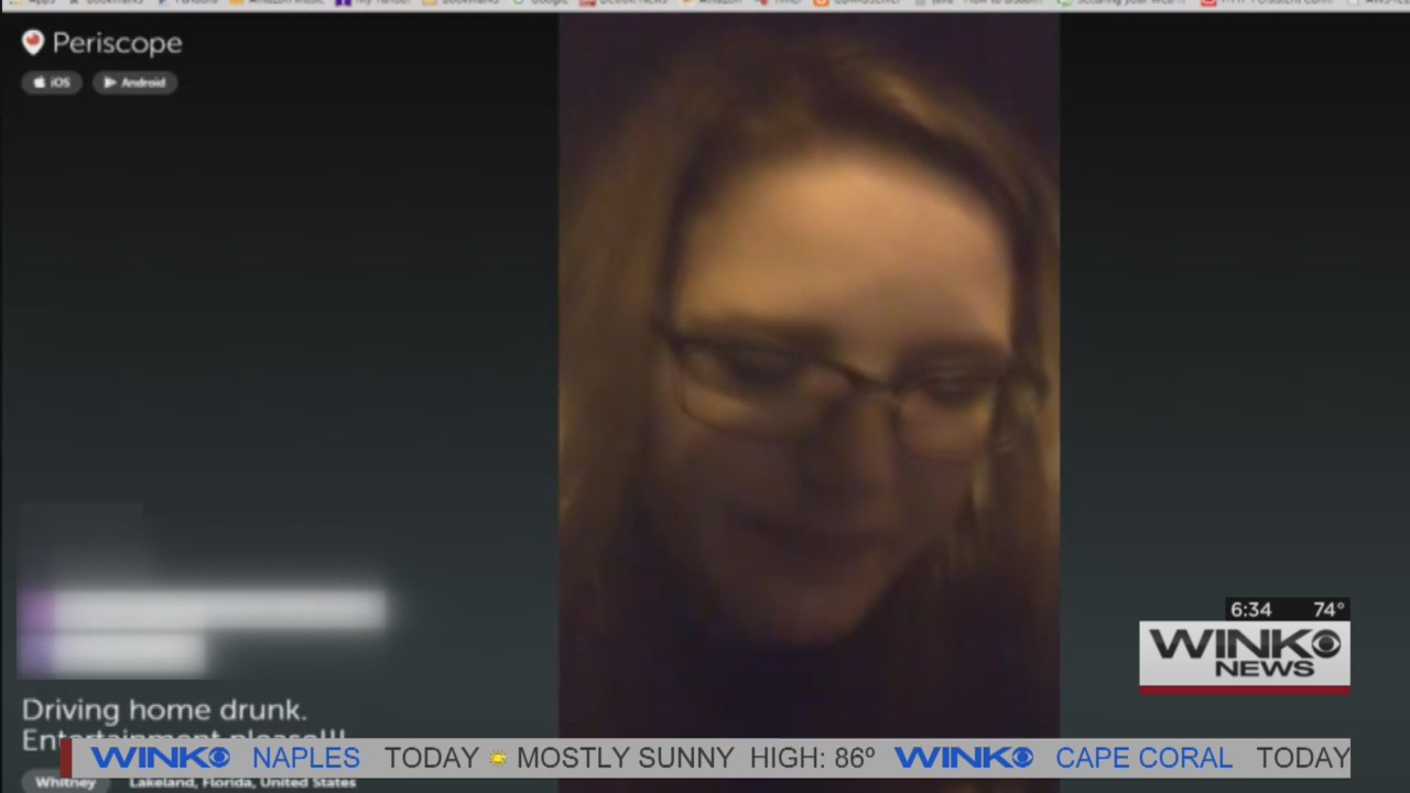 Police Woman Streamed Live Video Of Drunken Driving Wink News