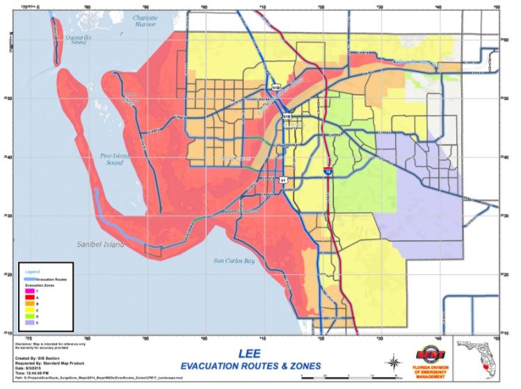 Know Your Zone Swfl Evacuation Storm Surge Maps Wink News 4841