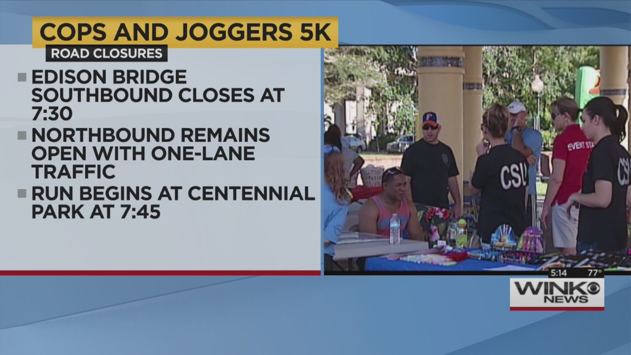 Expect road closures during 8th annual Cops and Joggers 5K