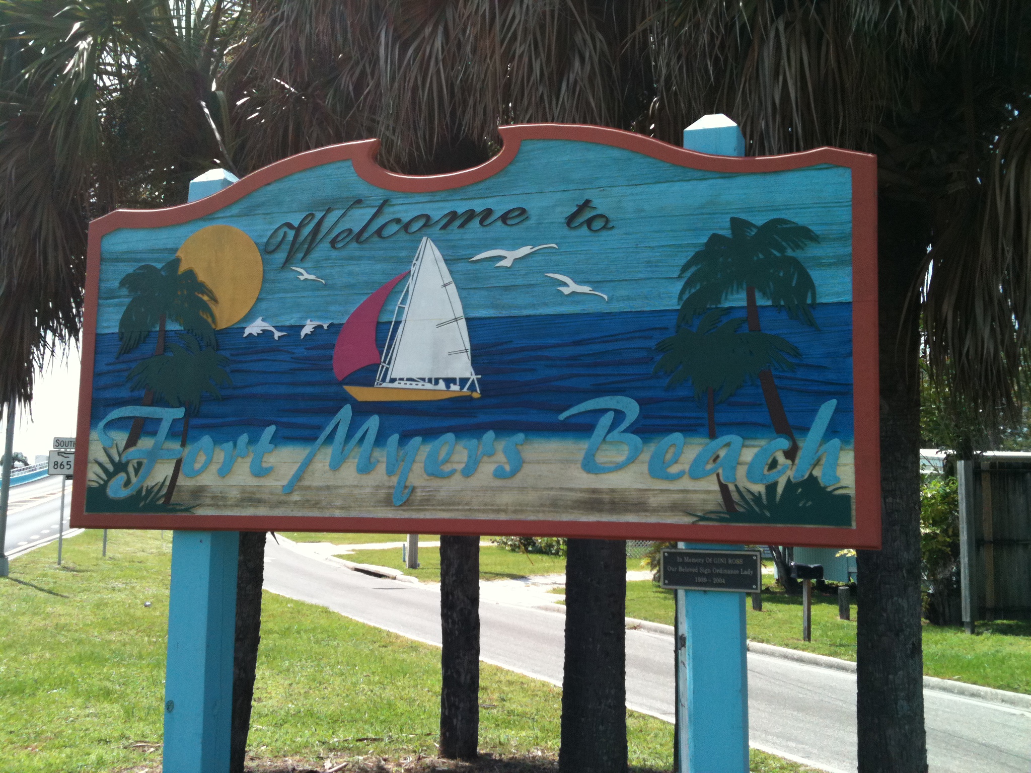 Fort Myers Beach sign