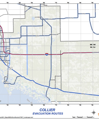 Collier County Evacuation Zone Map