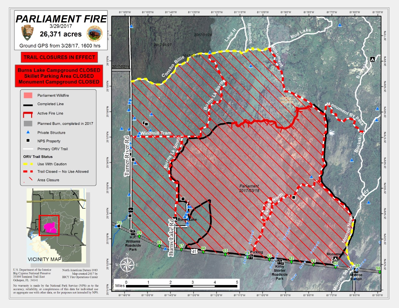 Big Cypress Preserve Fire 75 Percent Contained 1674