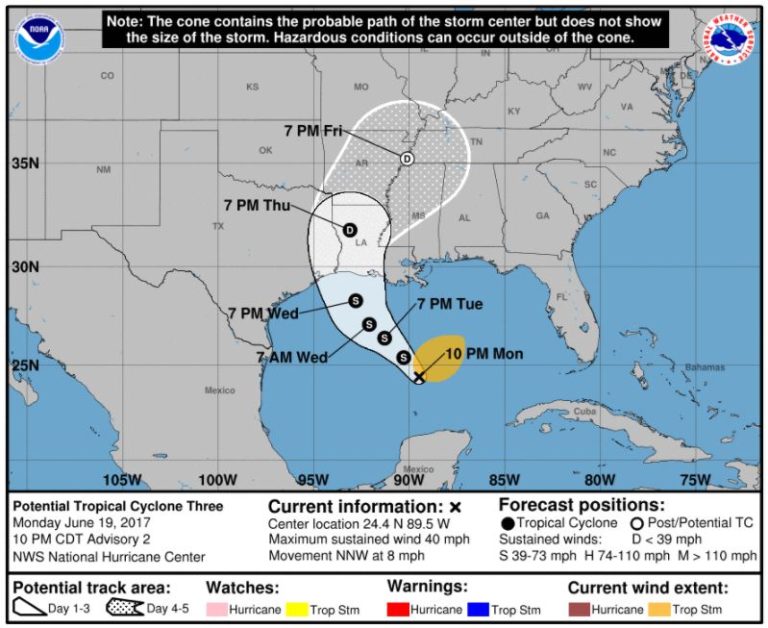 Tropical Storm Bret forms in Atlantic