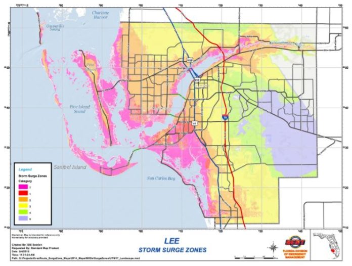 Know your zone SWFL evacuation, storm surge maps