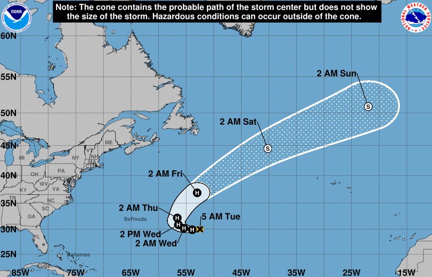 Hurricane Lee strengthens into Category 2 storm, Maria continues in