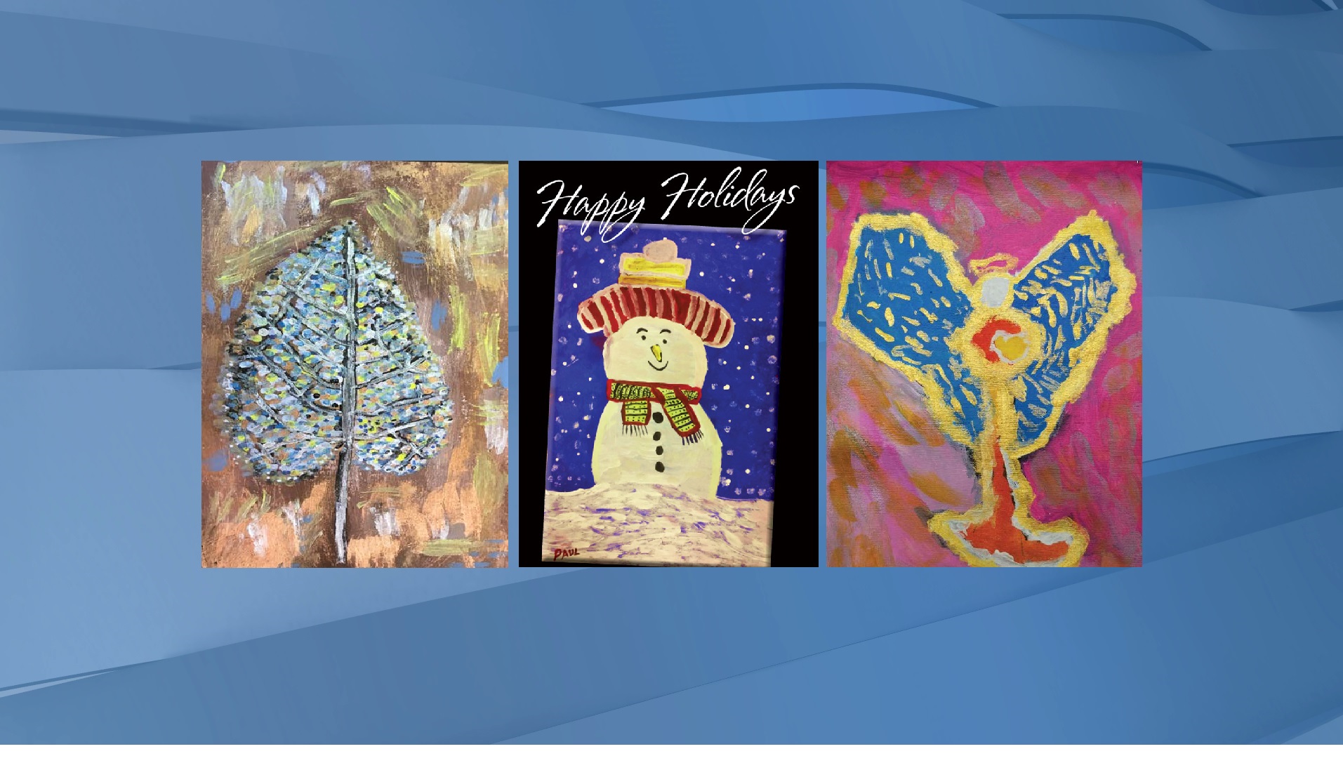 People With Disabilities Create Christmas Cards For A Good Cause Training