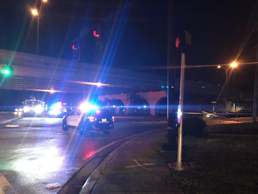 Ramp reopens following downed power pole on Colonial Blvd.