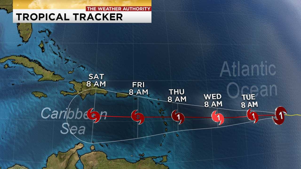 Three hurricanes share the Atlantic; Florence to hit the Carolinas