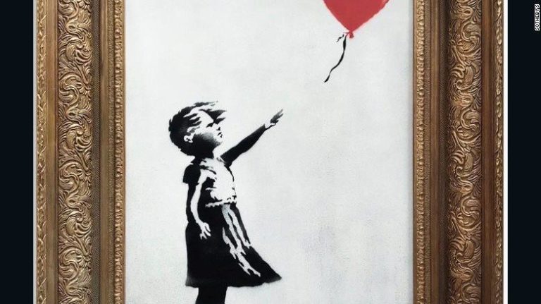 Banksy Artwork Self-destructs Moment After $1.4 Million Sale - WINK News