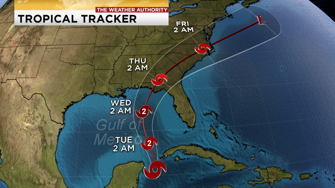 Tropical Storm Michael could hit North Florida Cat 2 hurricane