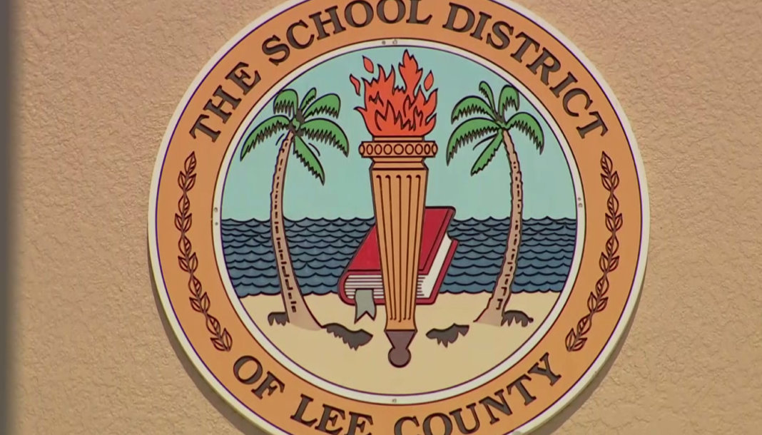 Seal of the School District of Lee County. Photo via WINK News.