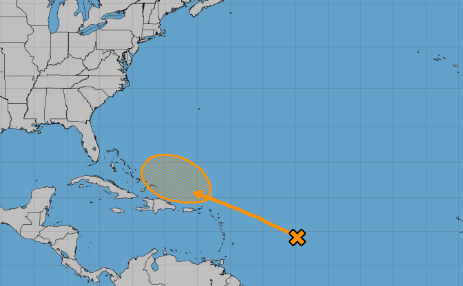 Tropical Wave Forms In Atlantic Near Caribbean