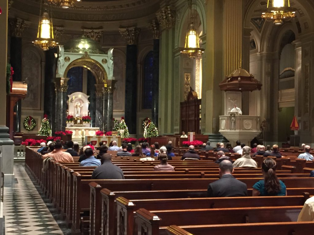 Christian, Catholic Christmas Eve vigils and midnight mass services
