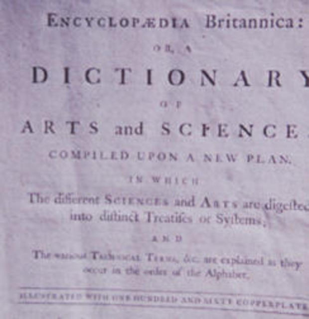 encyclopedia britannica 1768 original