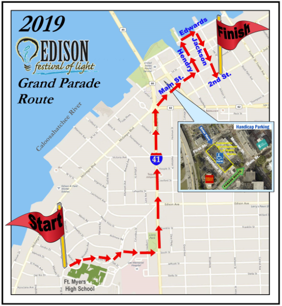 Edison Festival of Light Grand Parade route changes