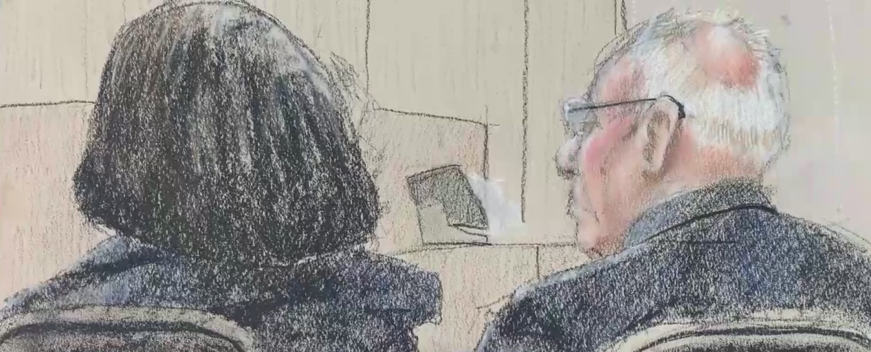 Courtroom sketches of VR Labs owners. (WINK News photo)