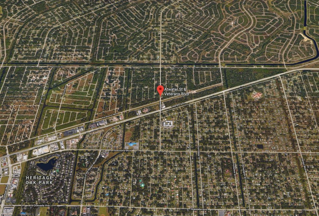 Site of a 5-car pileup. (Google Maps photo)