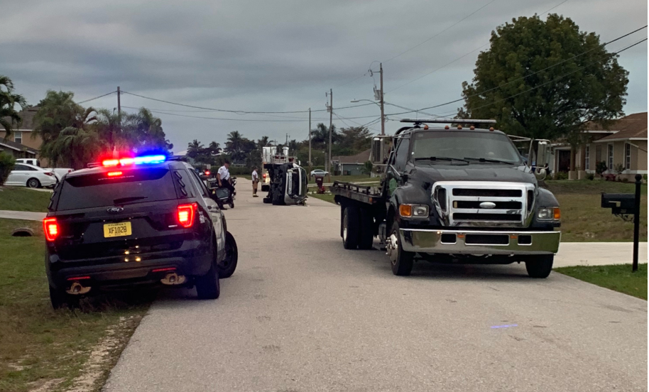 Rollover crash in Cape Coral injures one