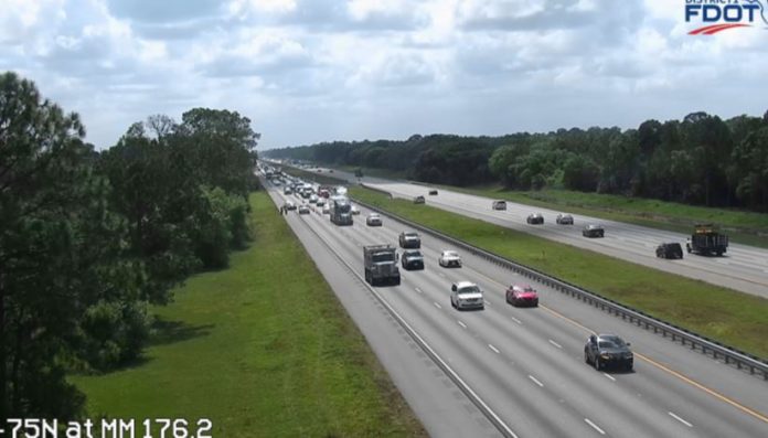 i75 traffic out of florida