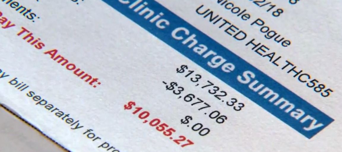 Expensive medical bill. (Credit: WINK News)