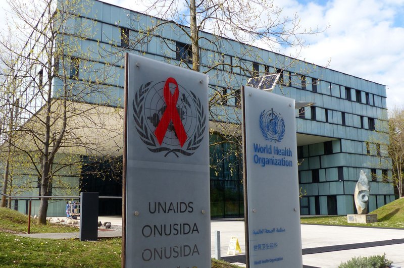 Headquarters of the World Health Organization in Geneva, Switzerland. (Credit: AP)