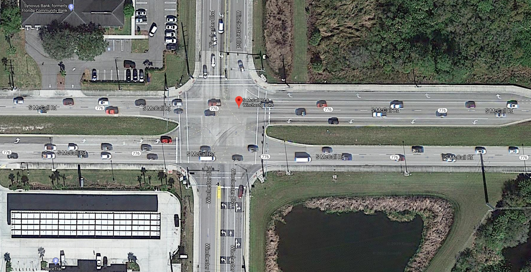 Site of the crash Friday morning. (Credit: Google Maps)