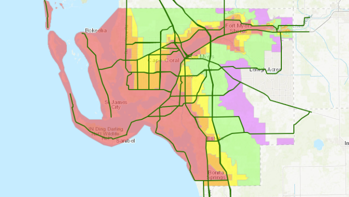 Evacuation zone maps for SWFL