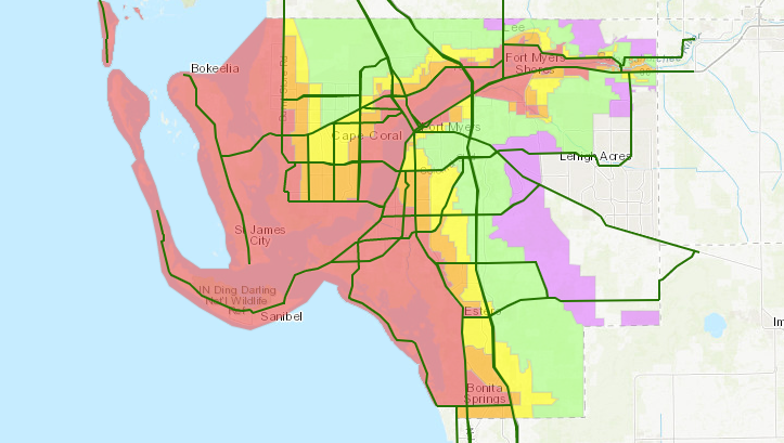 Hillsborough County Evacuation Zone Map World Map Atlas Images