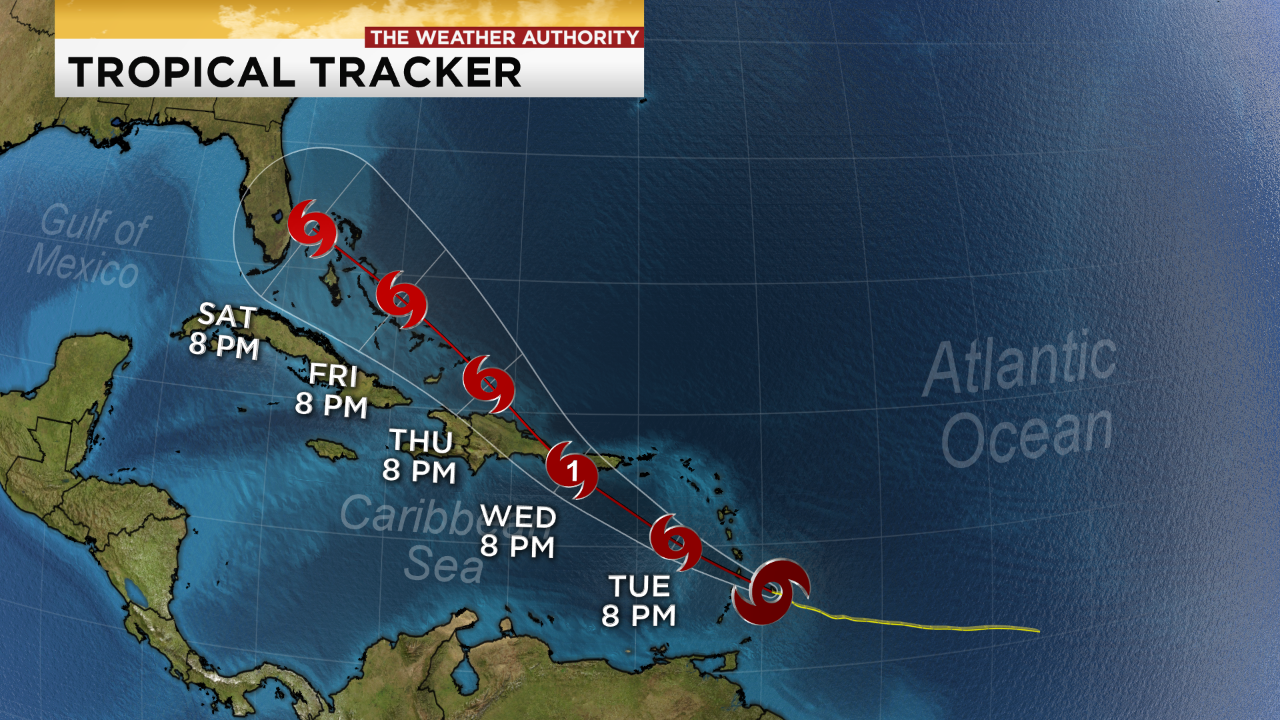 Weather Authority: Tropical Storm Dorian moves over the Lesser Antilles