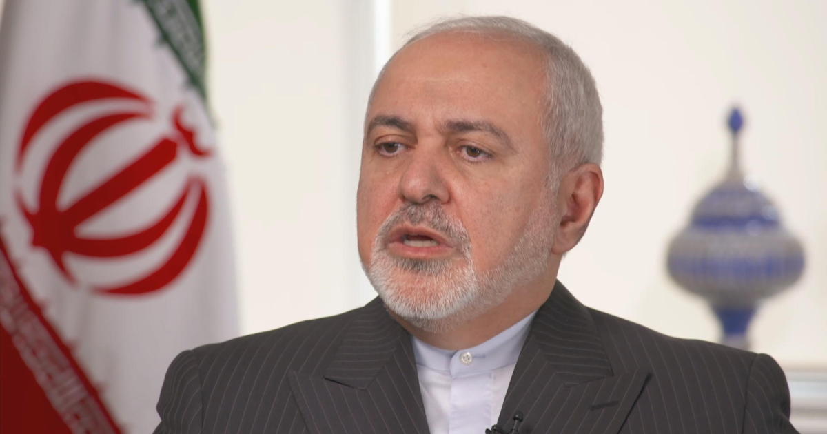 Iranian Foreign Minister Mohammad Javad Zarif. (Credit: CBS Face the Nation)