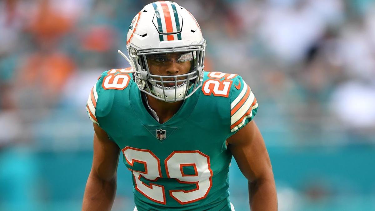 Minkah Fitzpatrick, 22, was Miami's first-round pick in 2018, and trading him would likely be the last piece of the teardown. (Credit: CBS Sports)