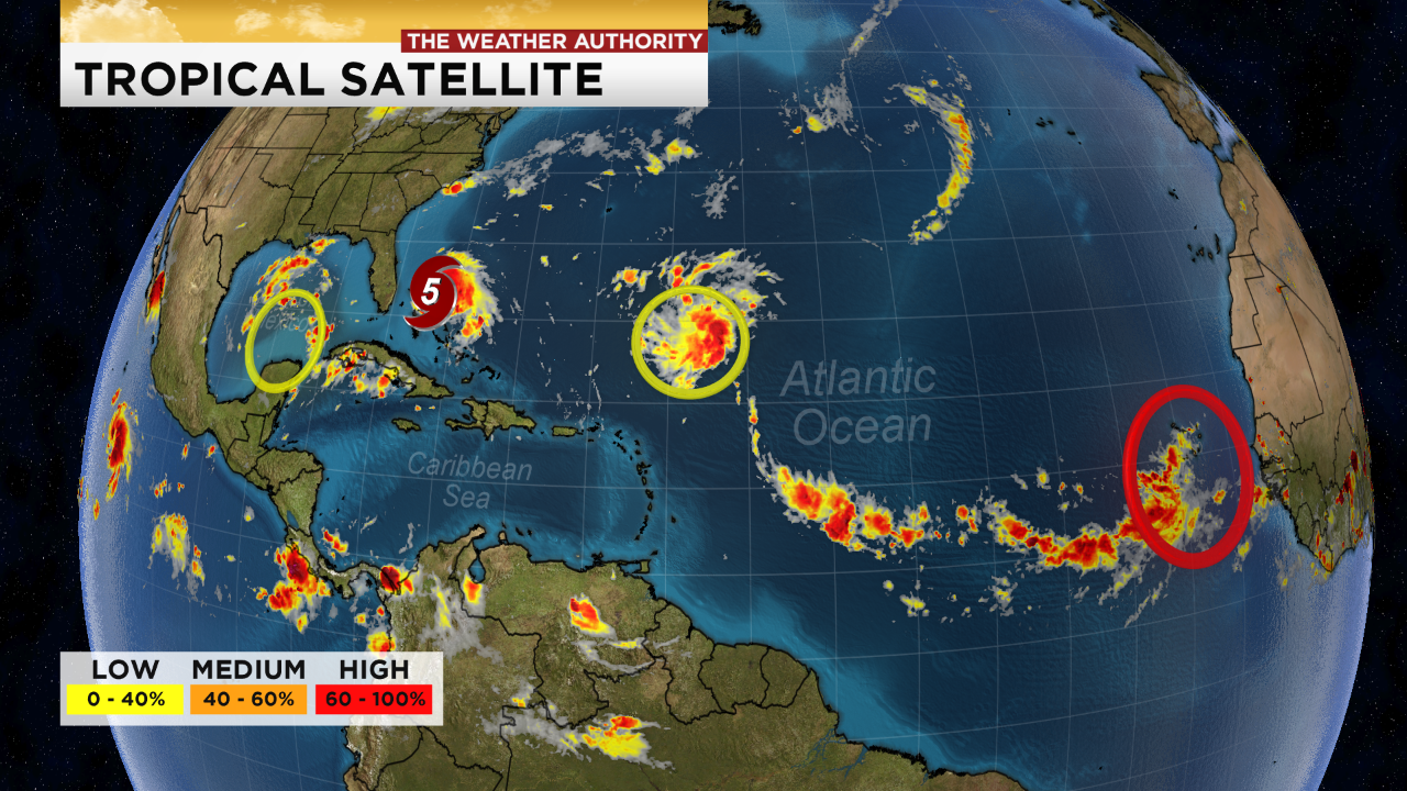 Tropical Satellite-- Sunday 11 a.m. (WINK News)