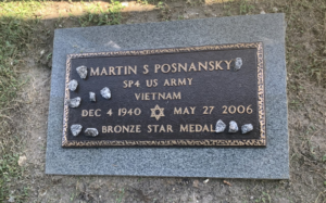 Gravestone of Martin Ponansky unveiled at ceremony Thursday, Oct. 31, 2019. (Credit: WINK News)