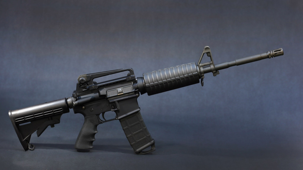 Bushmaster AR-15 rifle, the same make and model of gun used by Adam Lanza in the Sandy Hook School shooting. (Credit: CBS New York)