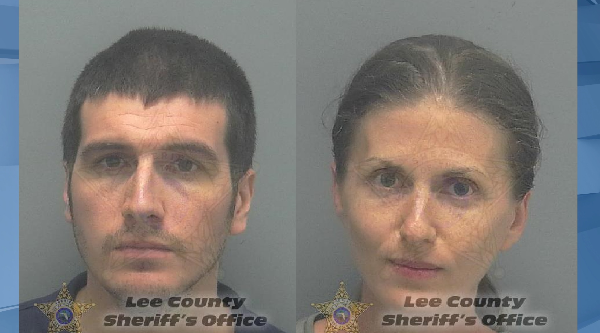 Ryan O'Leary and Sheila O'Leary. (Credit Lee County Sheriff's Office.)
