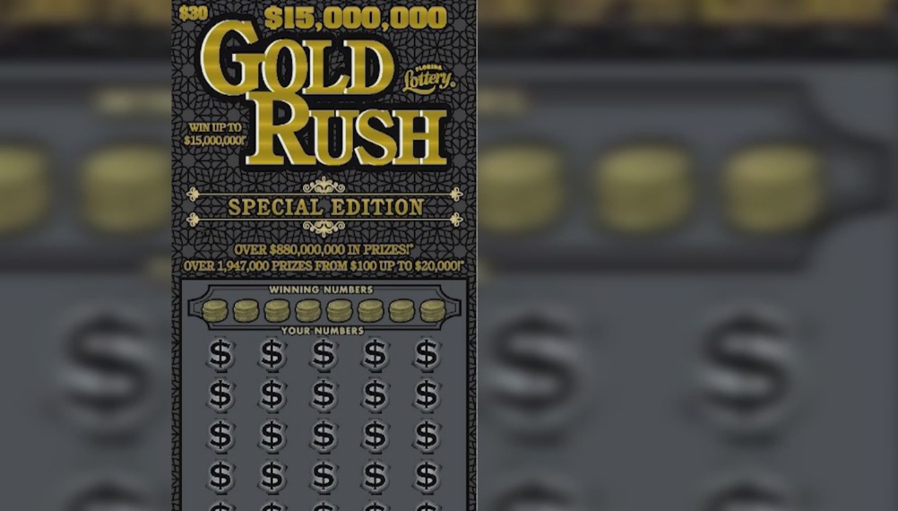 Gold Rush Special Edition scratch-off game. (Credit: Florida Lottery)