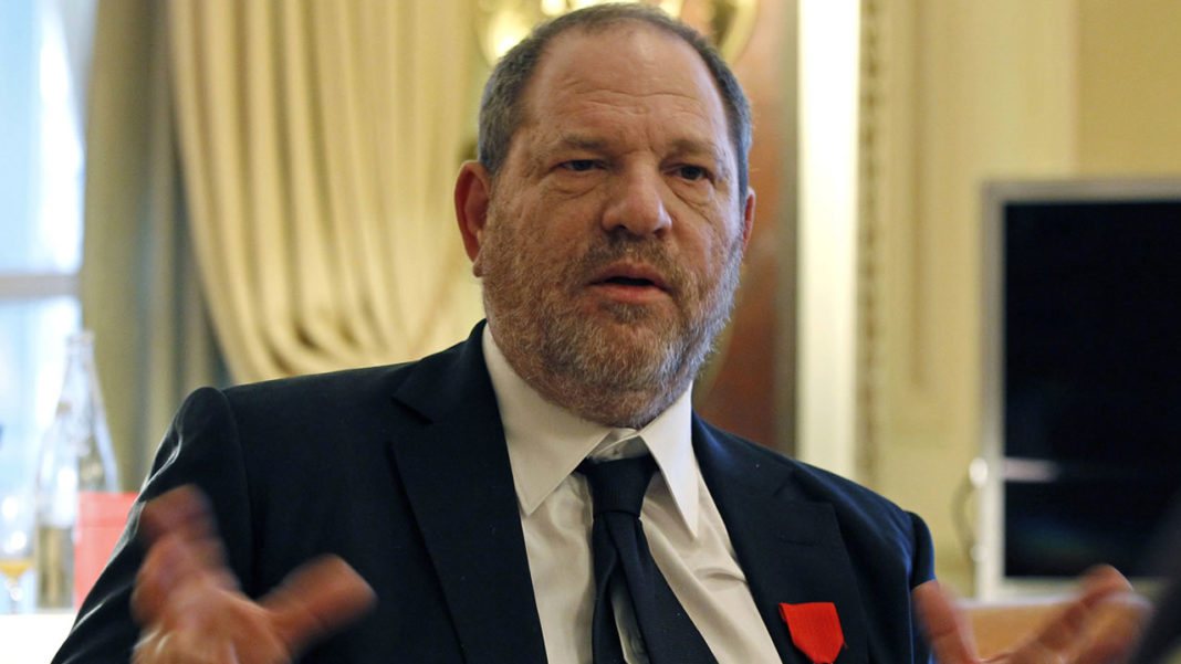 In this March 7, 2012 file photo, U.S film producer and movie studio chairman Harvey Weinstein during an interview with the Associated Press in Paris (AP Photo/Remy de la Mauviniere, File)