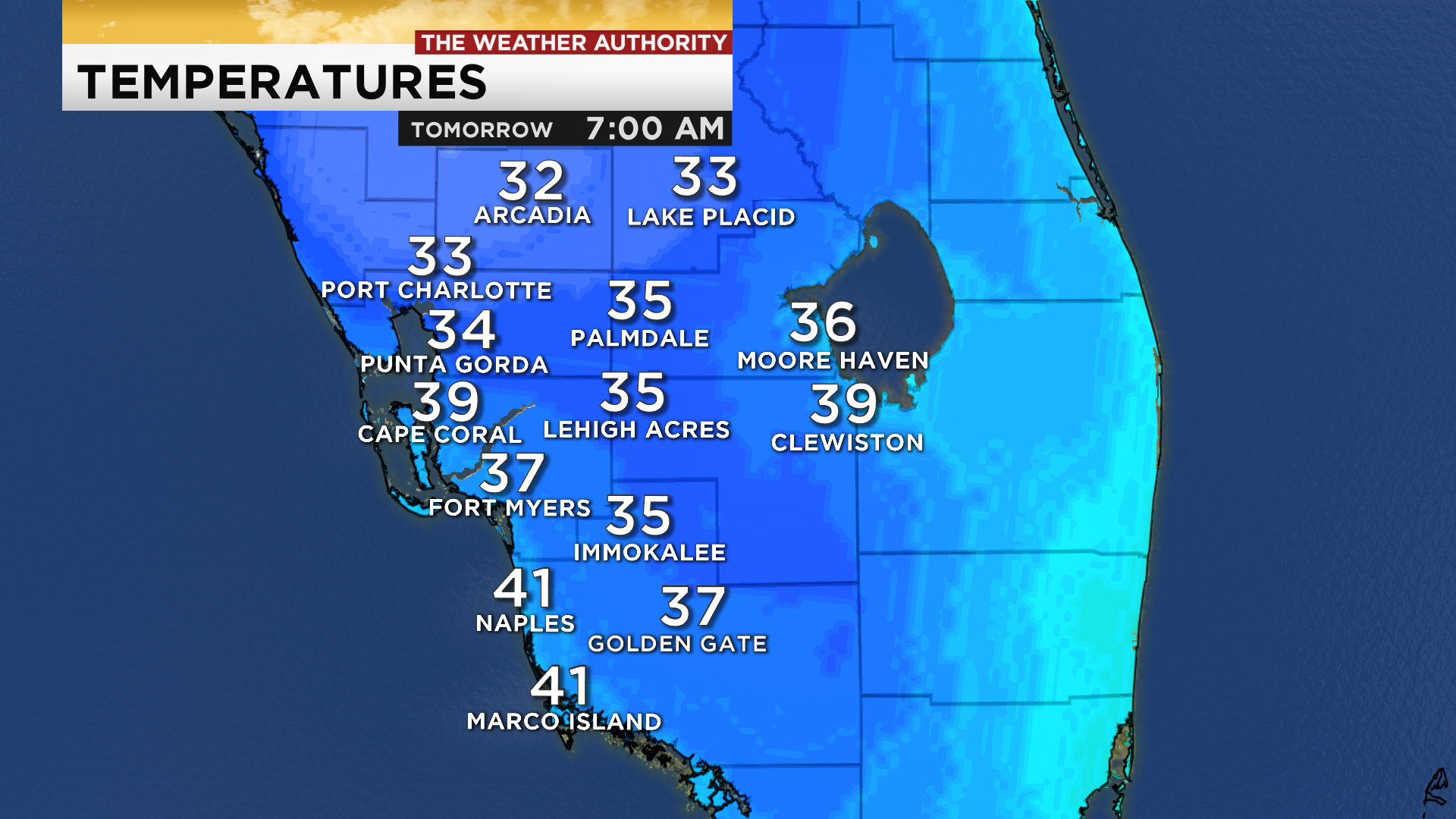 Coldest air so far this season coming to Southwest Florida