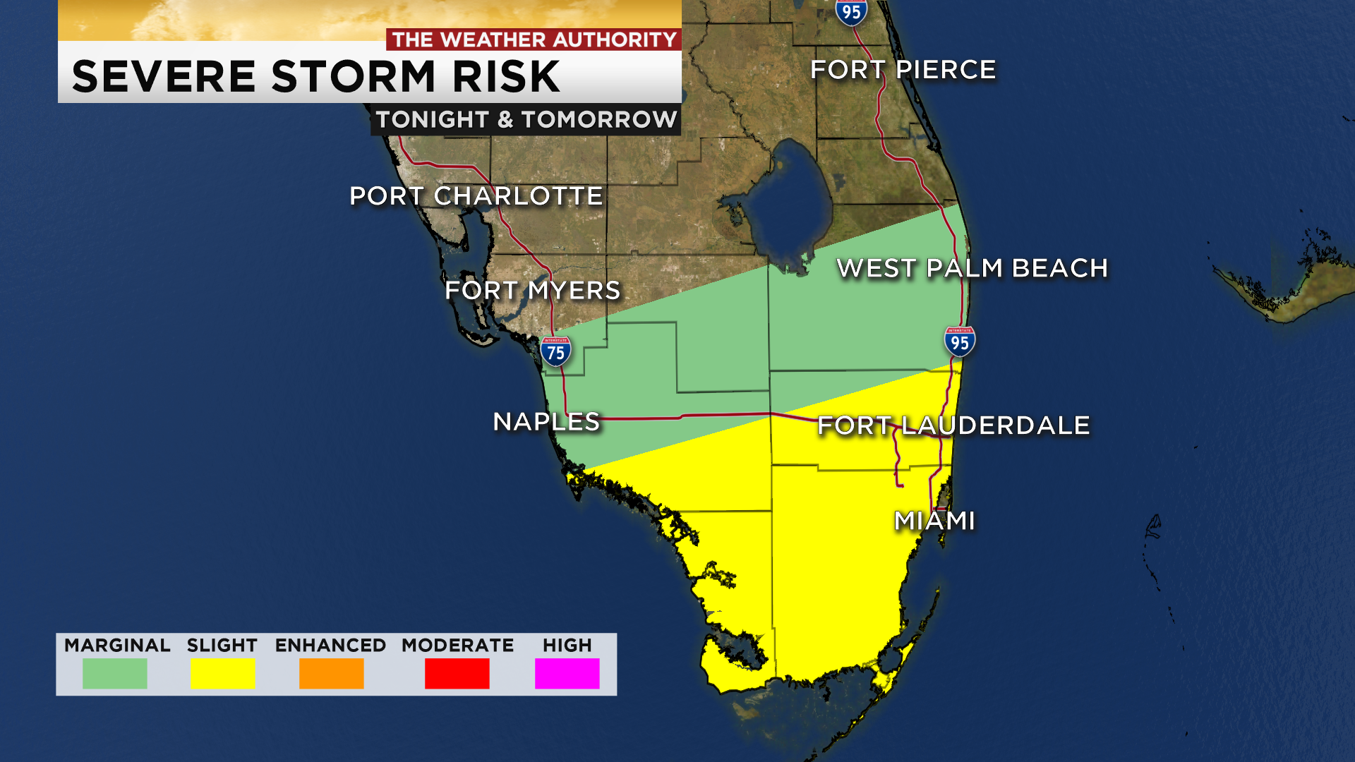 Strong To Severe Storms Possible In South Florida Friday Night Into ...