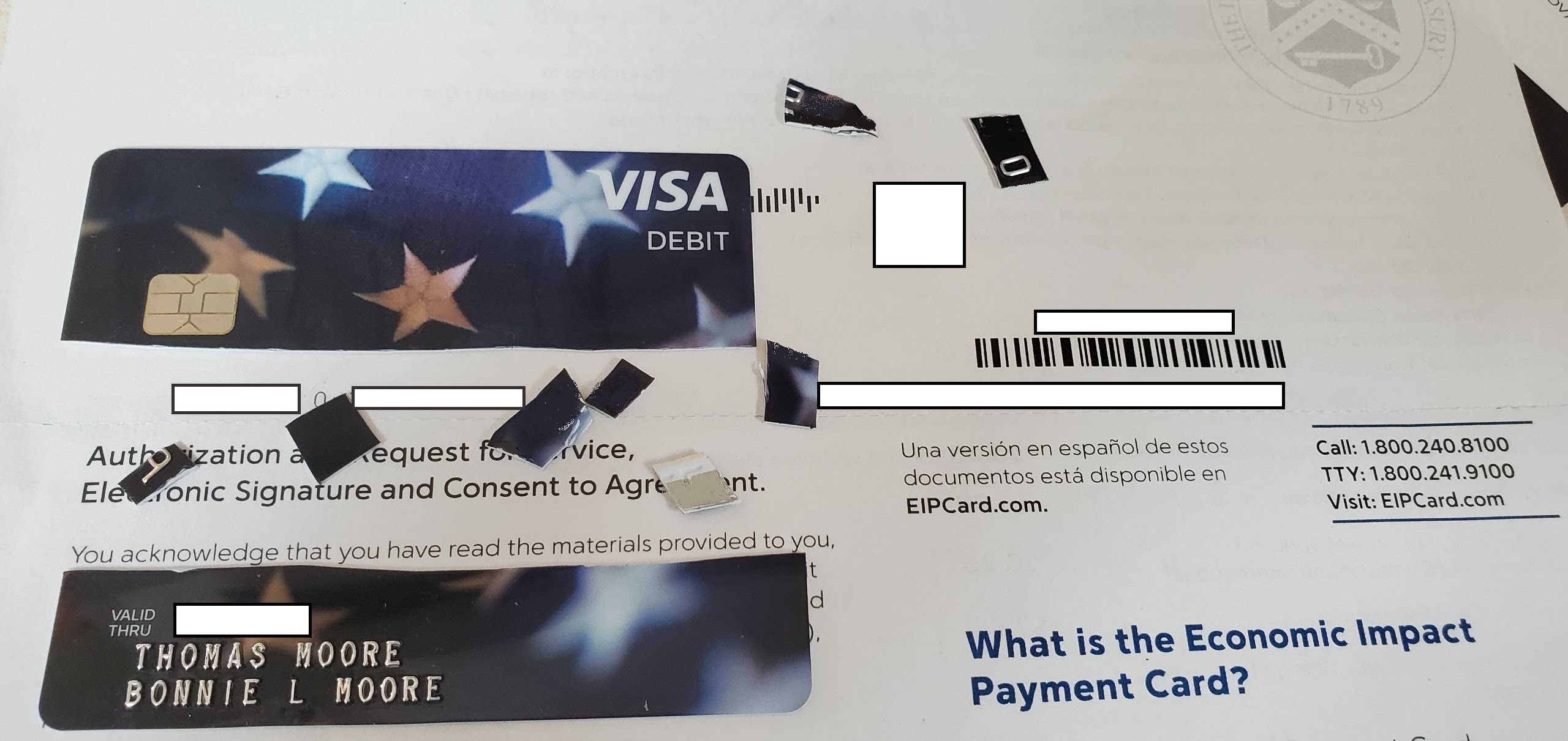 Don't cut up that card! People mistaking stimulus debit card for junk mail
