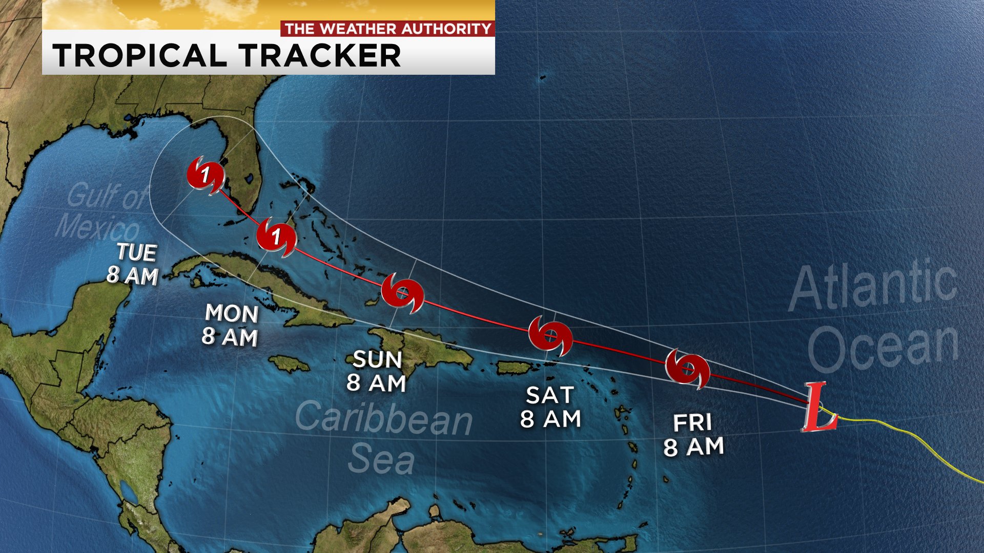 SWFL in forecast cone for TD 13 as it's predicted to become a Cat. 1 ...