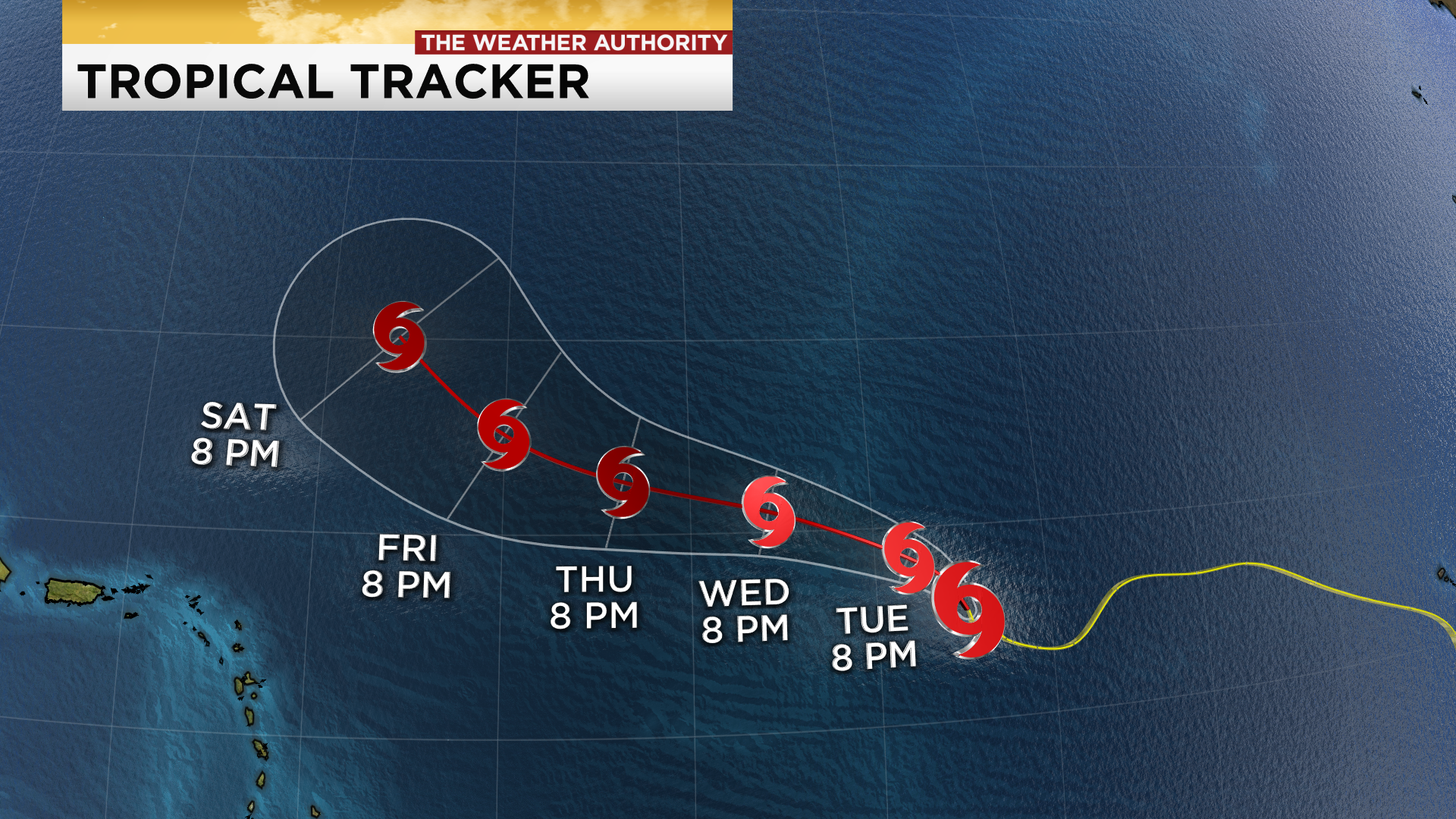 Tropical Storm Paulette and Rene churn in the Atlantic