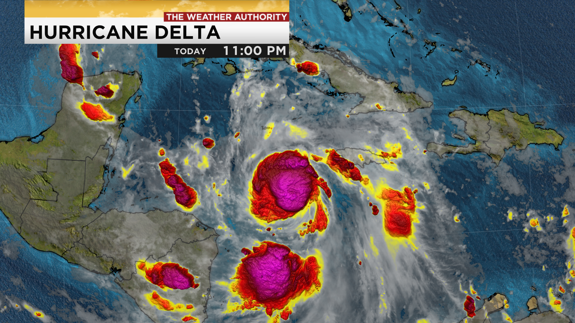 Hurricane Delta expected to become a major hurricane by late Tuesday