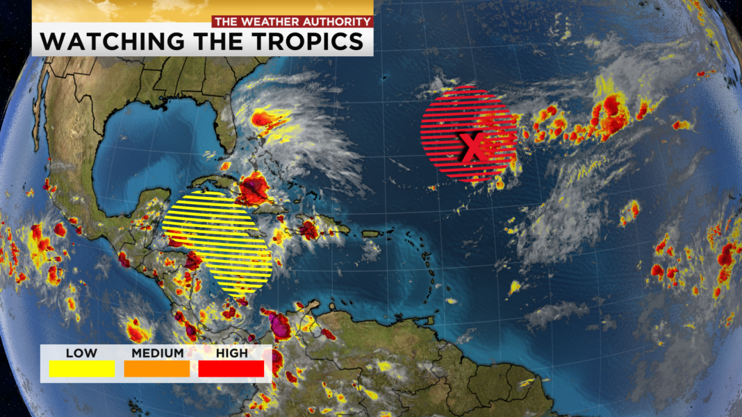 Two Areas To Watch In The Tropics