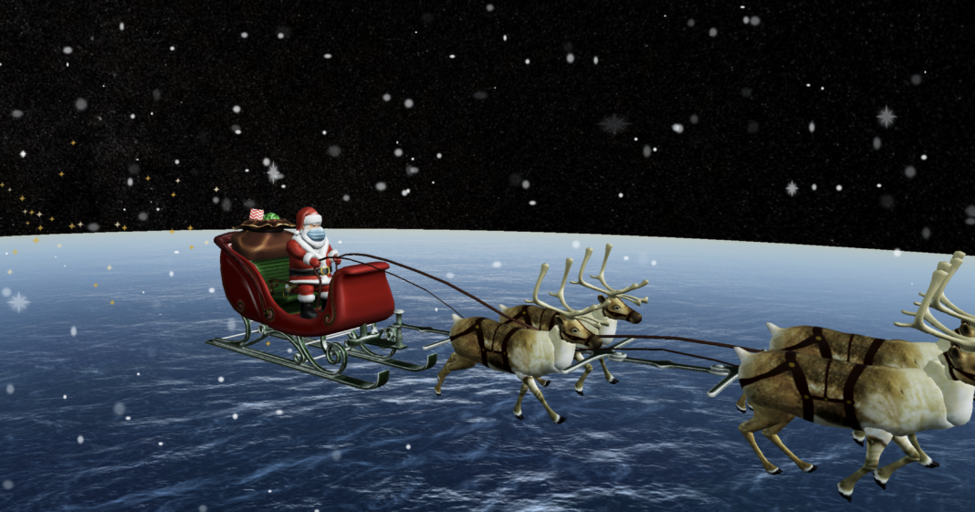 WATCH: NORAD is tracking Santa, and he's wearing a mask