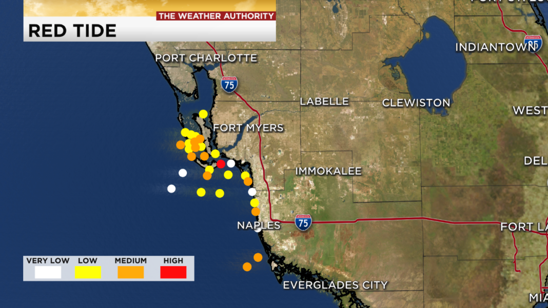 FDOH issues red tide health alert for Bonita Springs beach