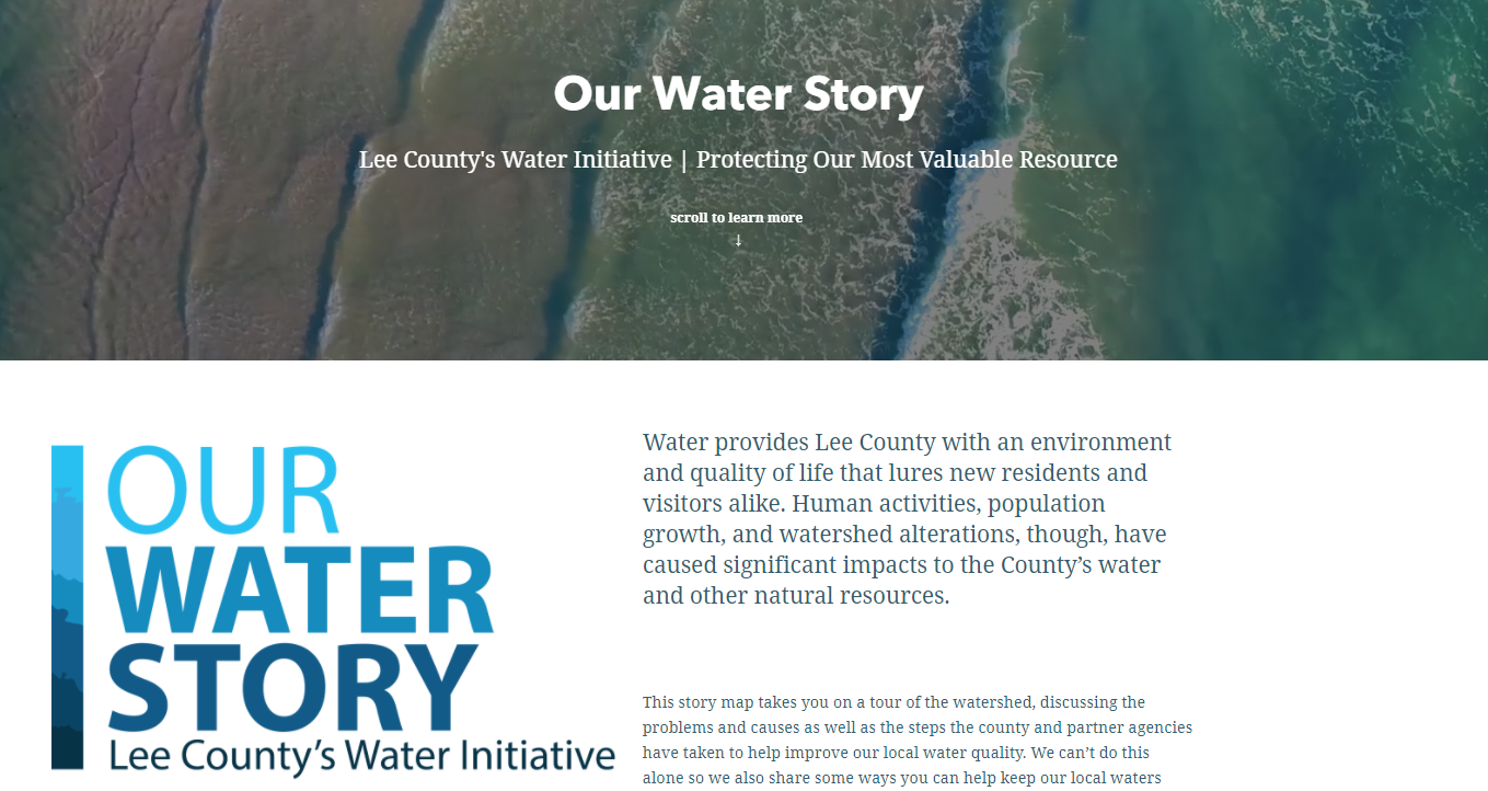Lee County launches new resource website 'Our Water Story: Lee County's  Water Quality Initiative'