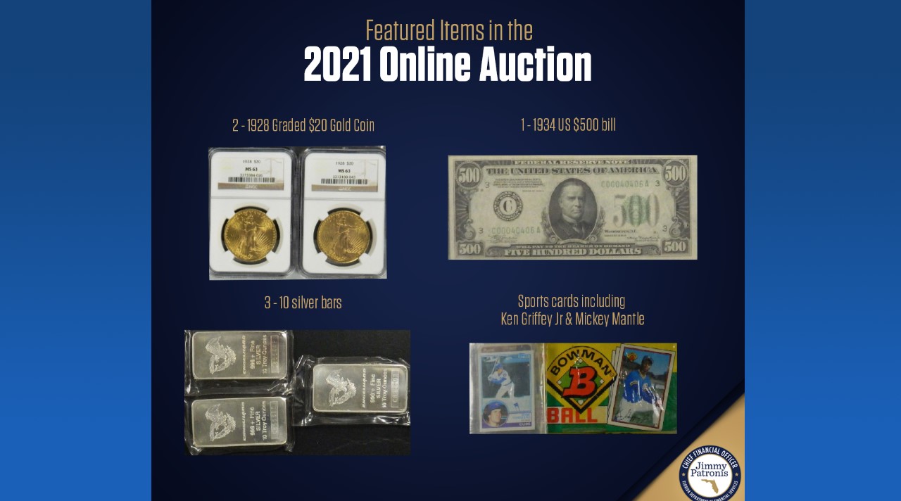 Florida To Hold Online Auction To Sell Unclaimed Property