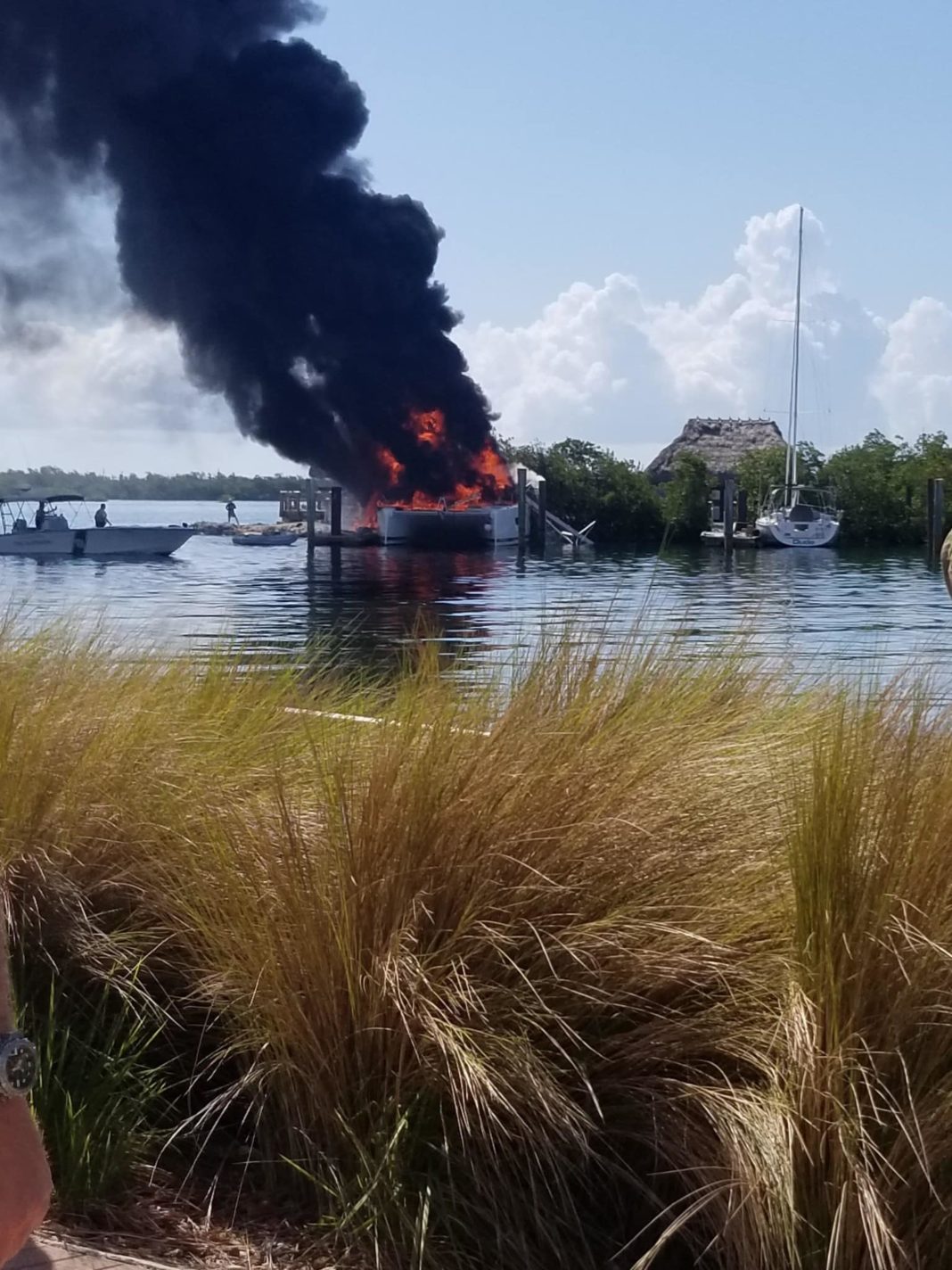 key west yacht fire