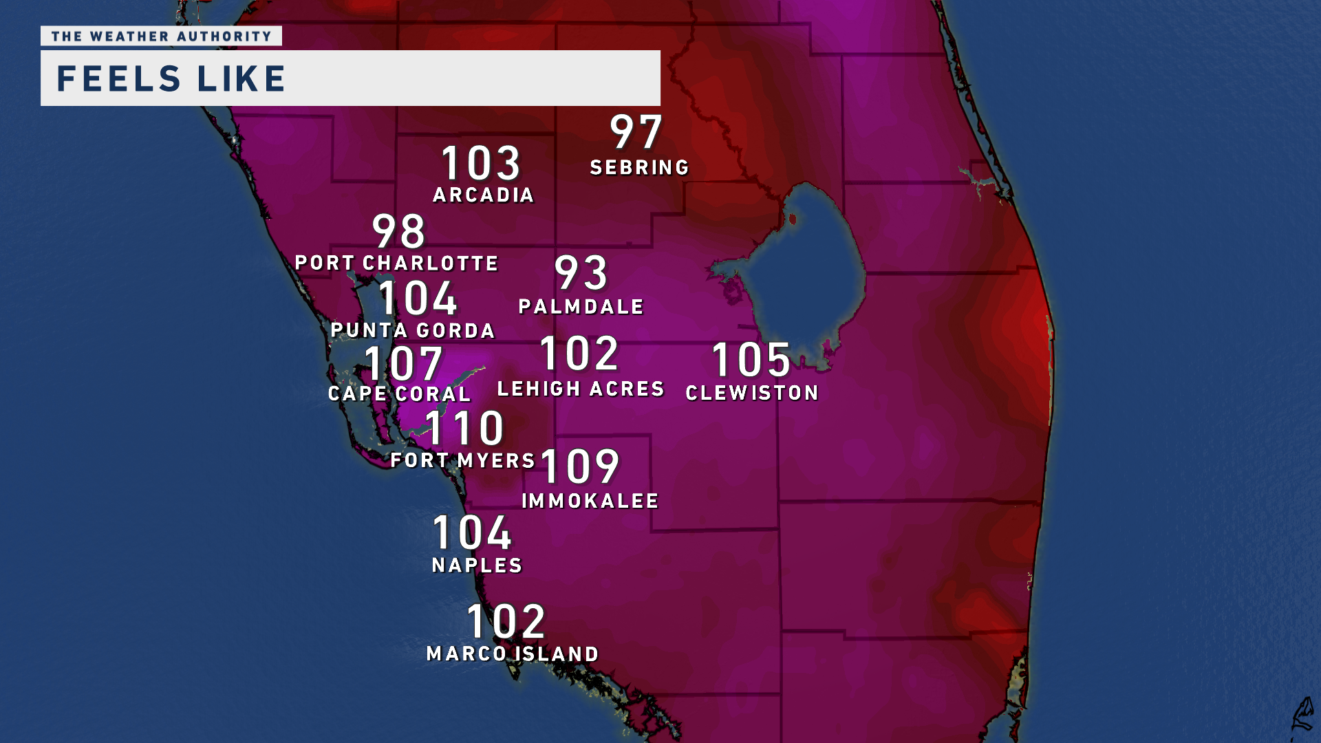 feels-like-temperatures-soaring-above-100-across-swfl